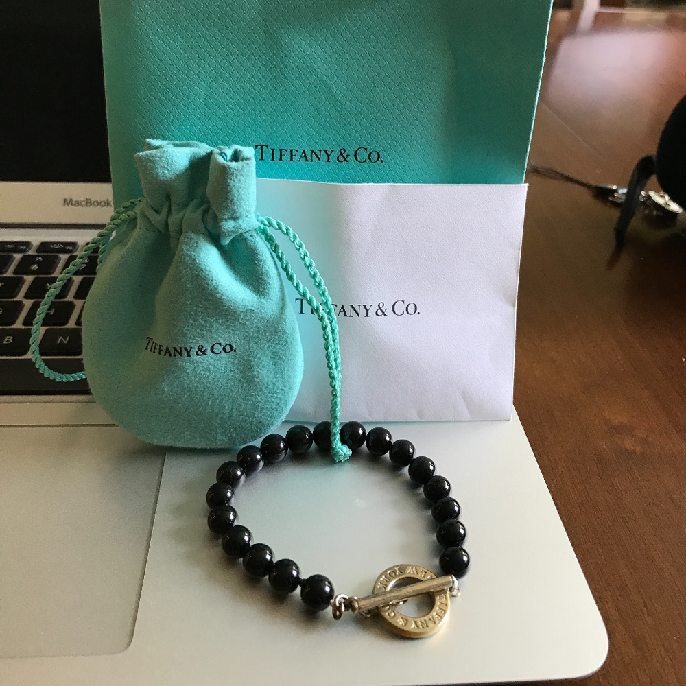 TIFFANY & CO.Black Beads Bracelet